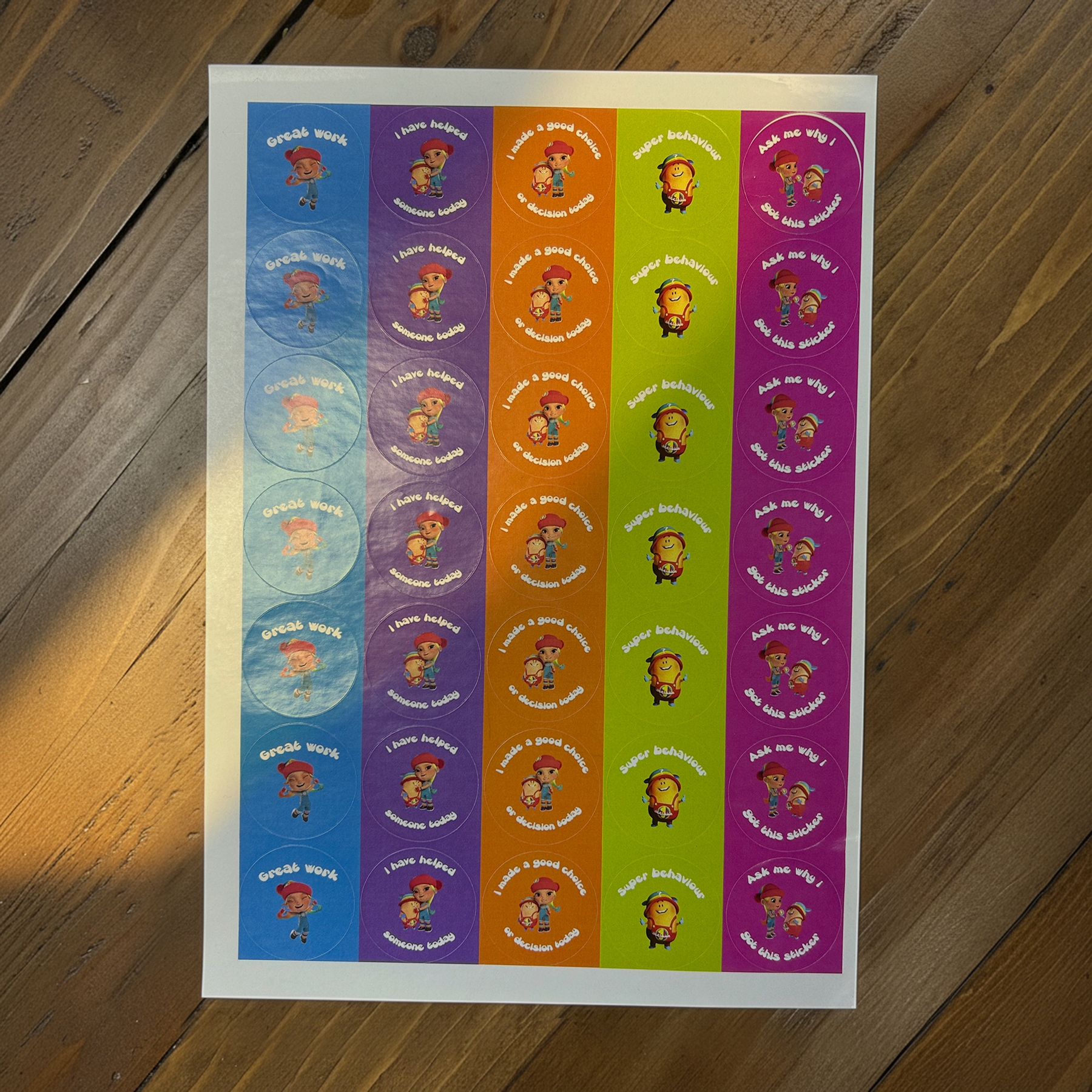 1decision Primary Sticker Sheet Pack – Nurture Hub
