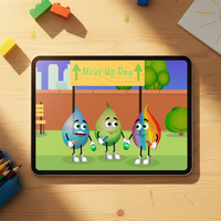 Educational Cartoon - Green Moves Up A Year