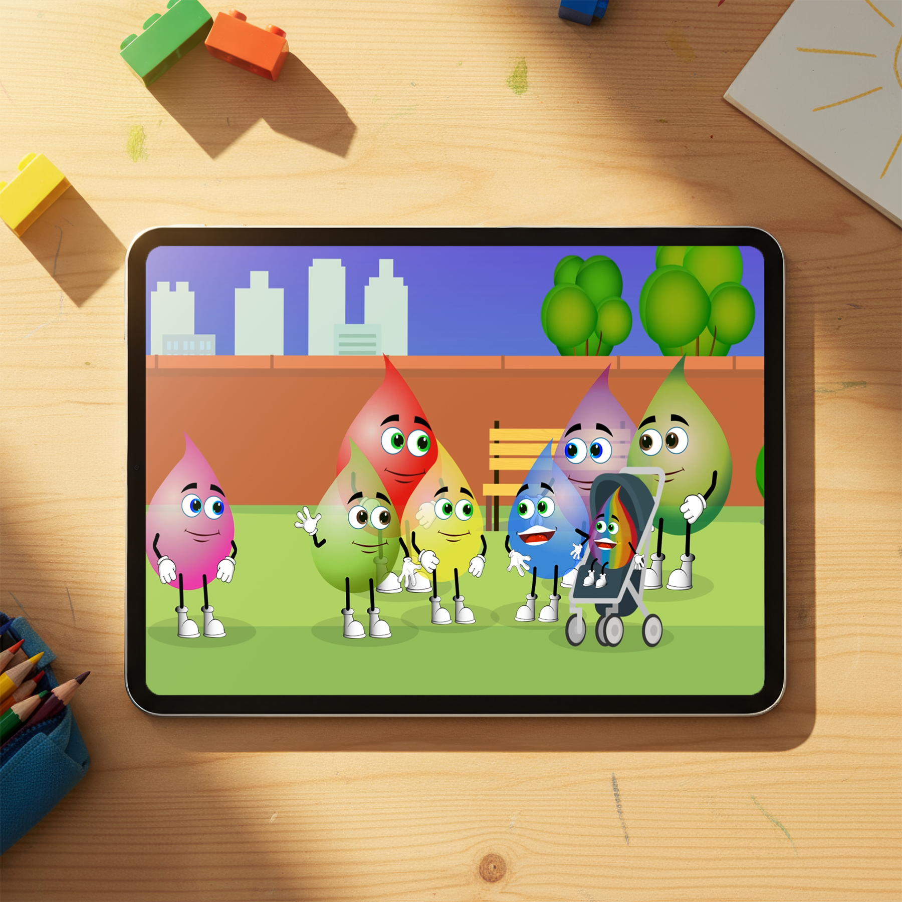 Educational Cartoon - Pink Has a New Brother