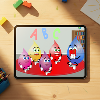 Educational Cartoon - Pink Goes to School