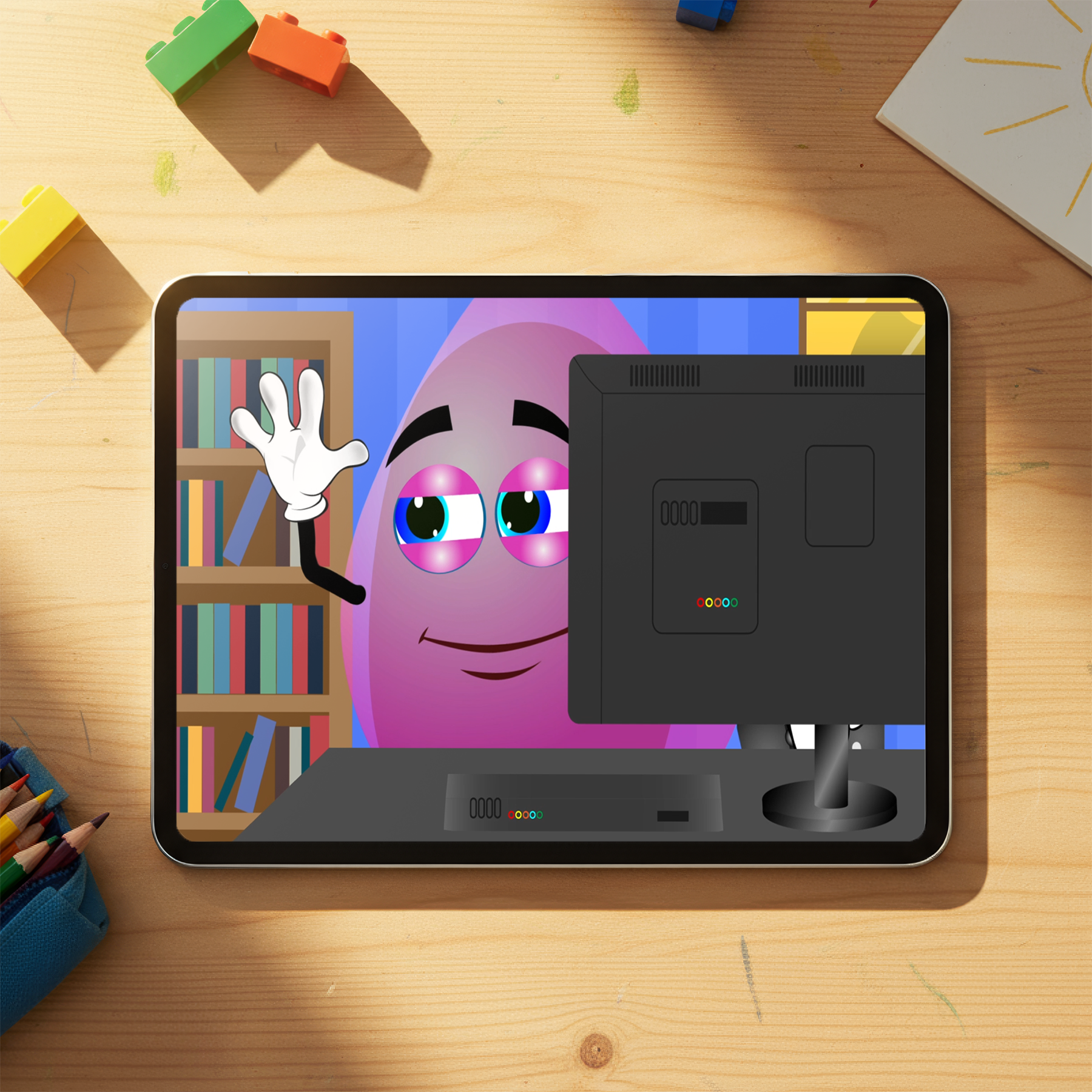 Educational Cartoon - Pink’s Screen Time