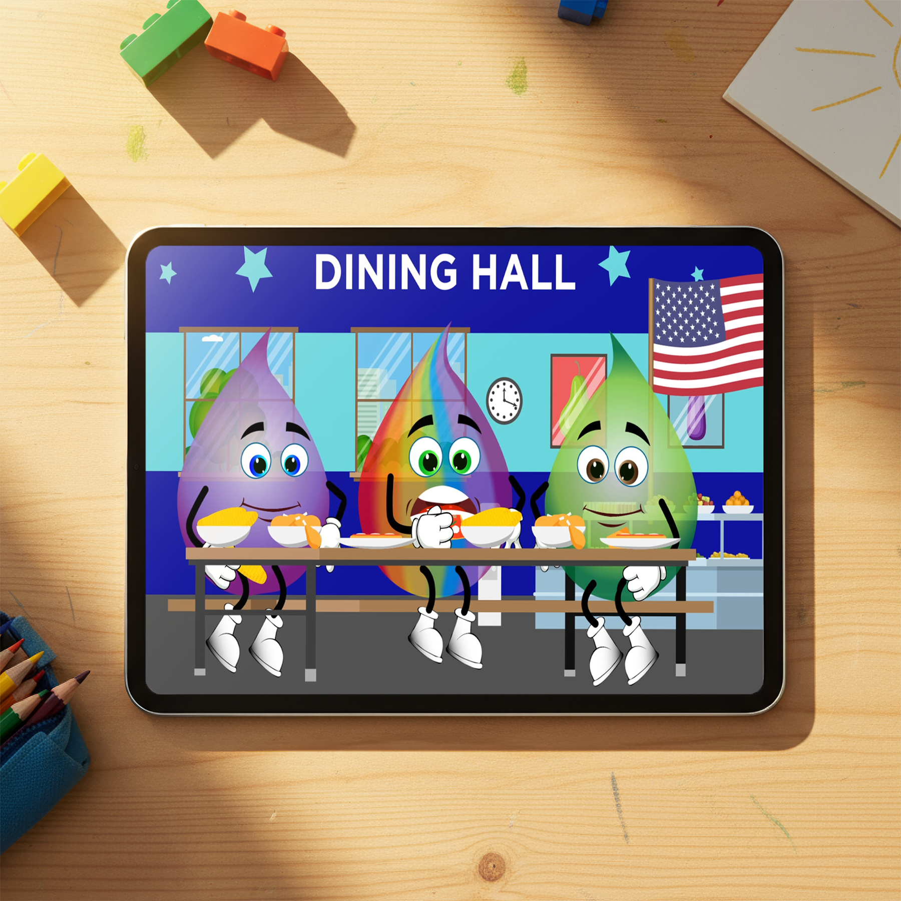 Educational Cartoon - Rainbow’s Food Journey