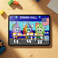 Educational Cartoon - Rainbow’s Food Journey