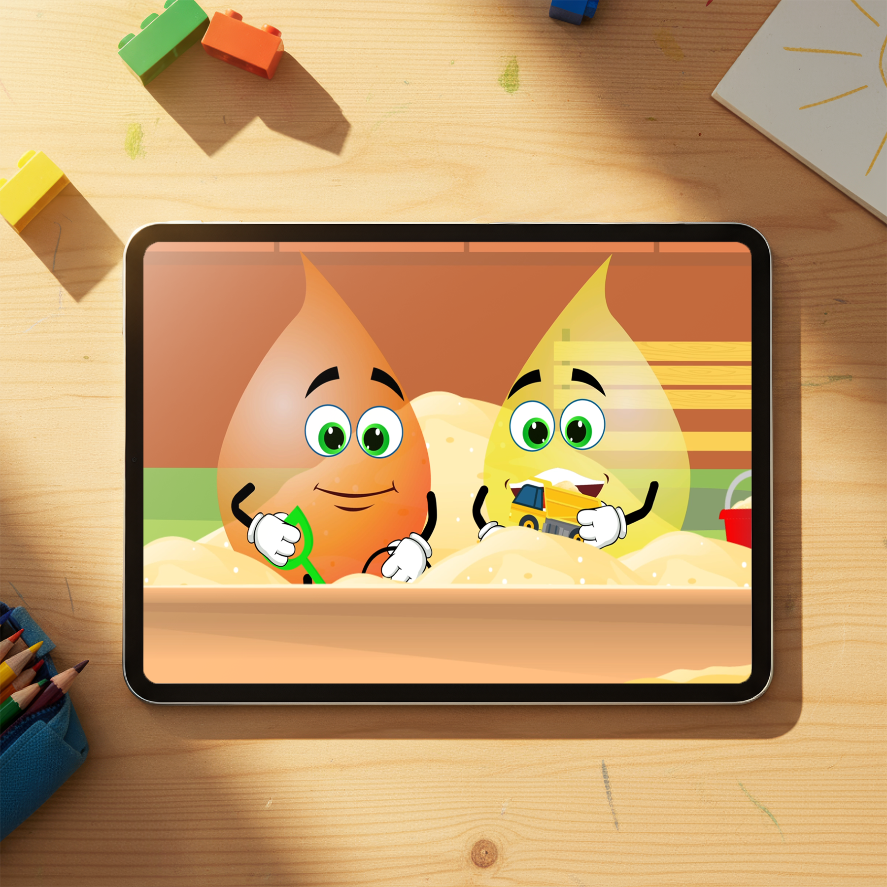 Educational Cartoon - Yellow Wants to Play With Orange