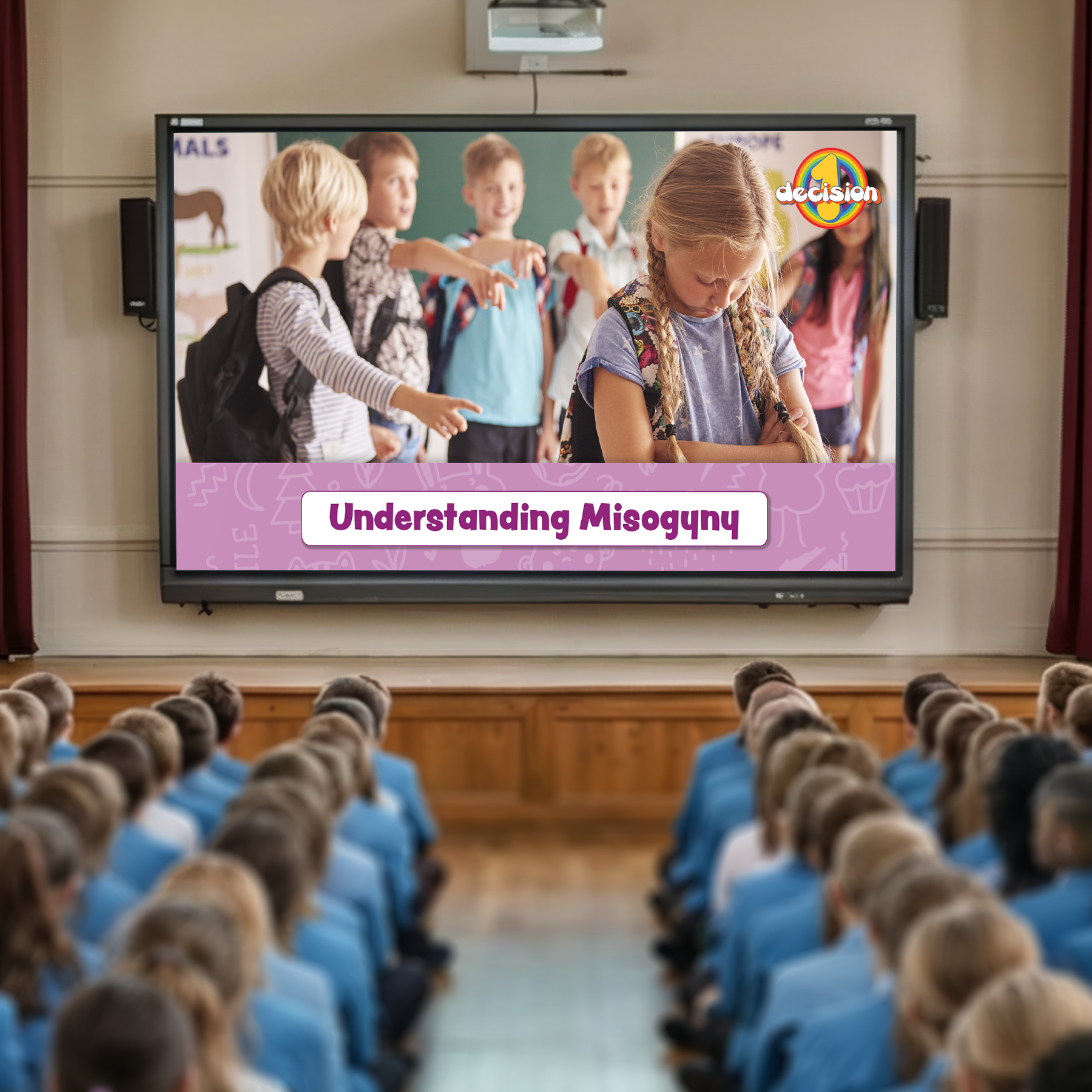 Understanding misogyny assembly PowerPoint showing gender stereotypes respect and equality education for KS2 primary schools