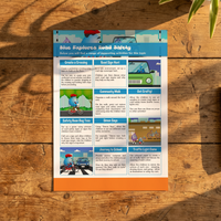 Activity Card - Blue Explores Road Safety - EYFS Road Safety