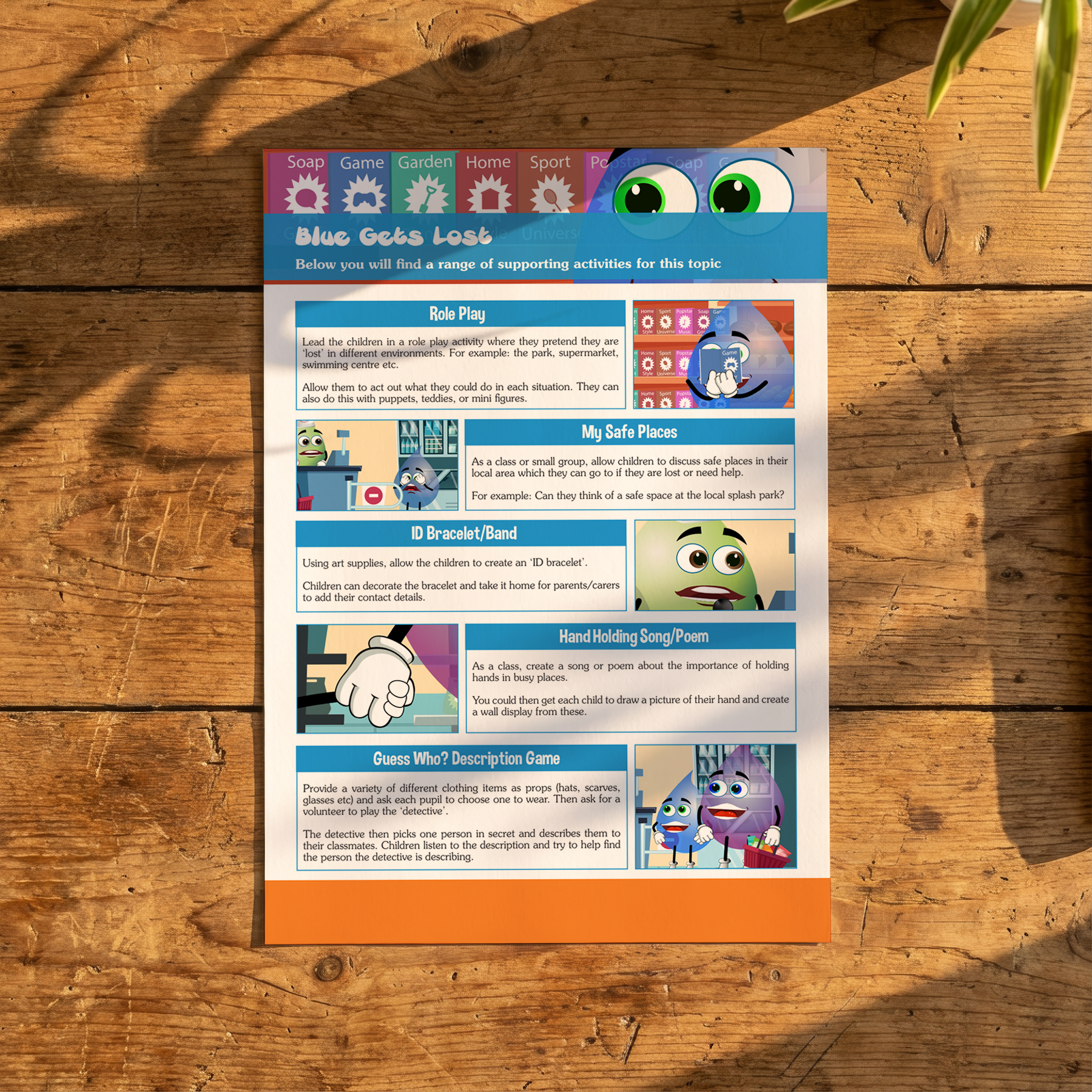 Activity Card - Blue Gets Lost - EYFS Safety & Getting Help