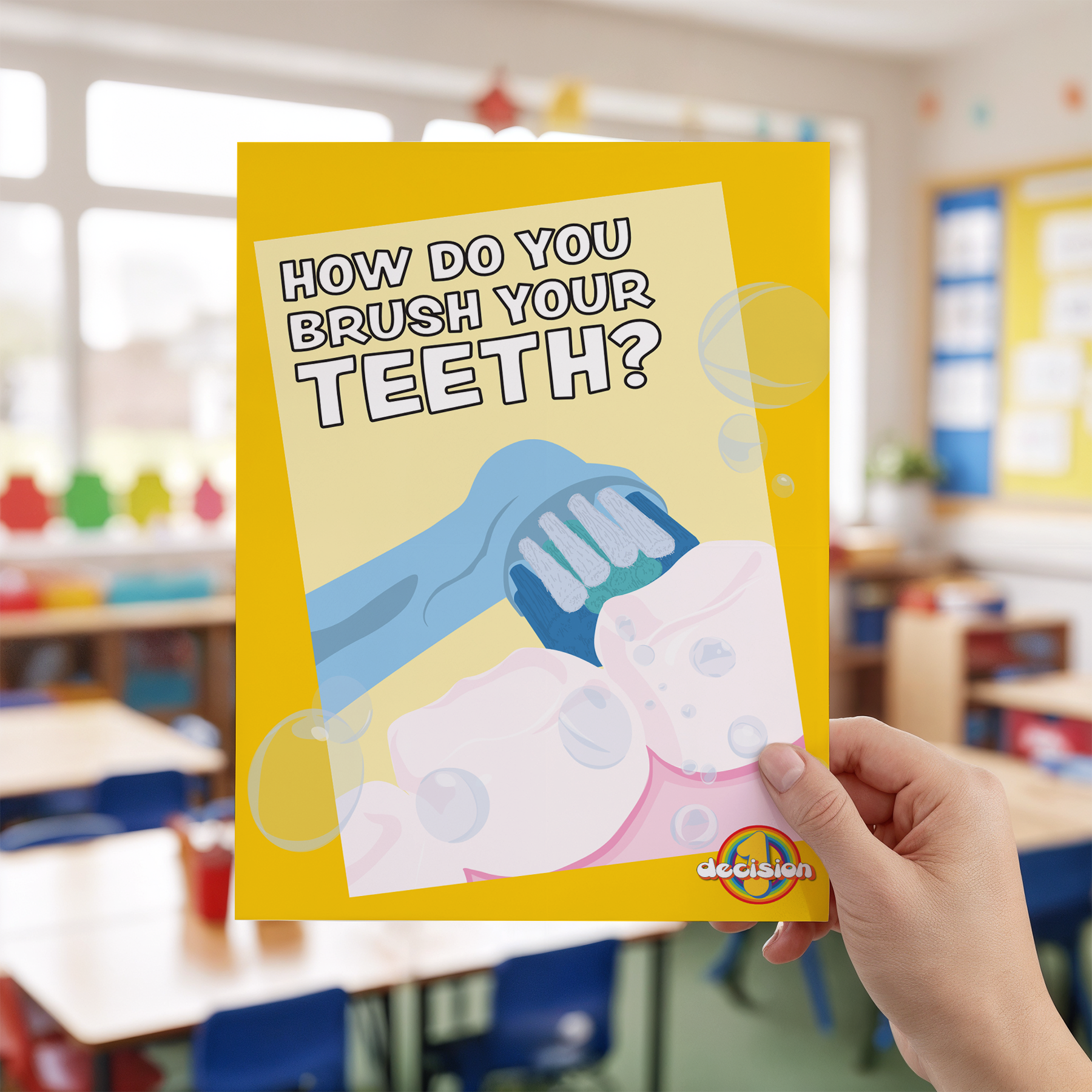 How Do You Brush Your Teeth? Poster | Oral Health & Self-Care Display
