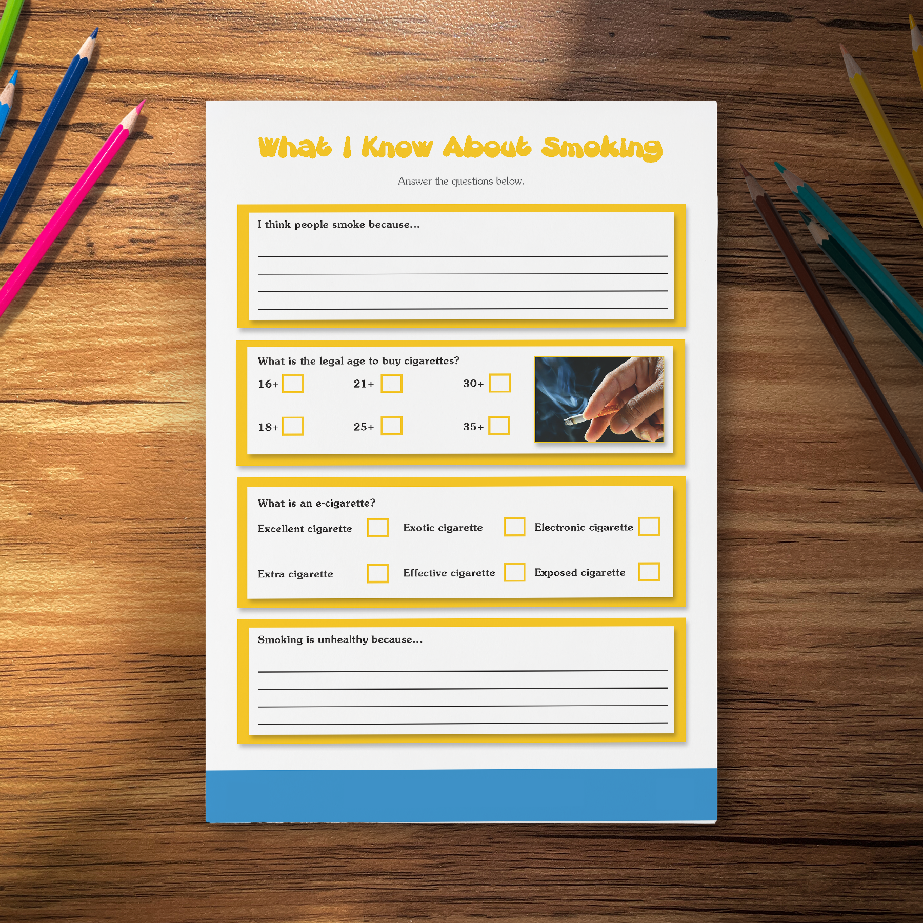 What I Know About Smoking