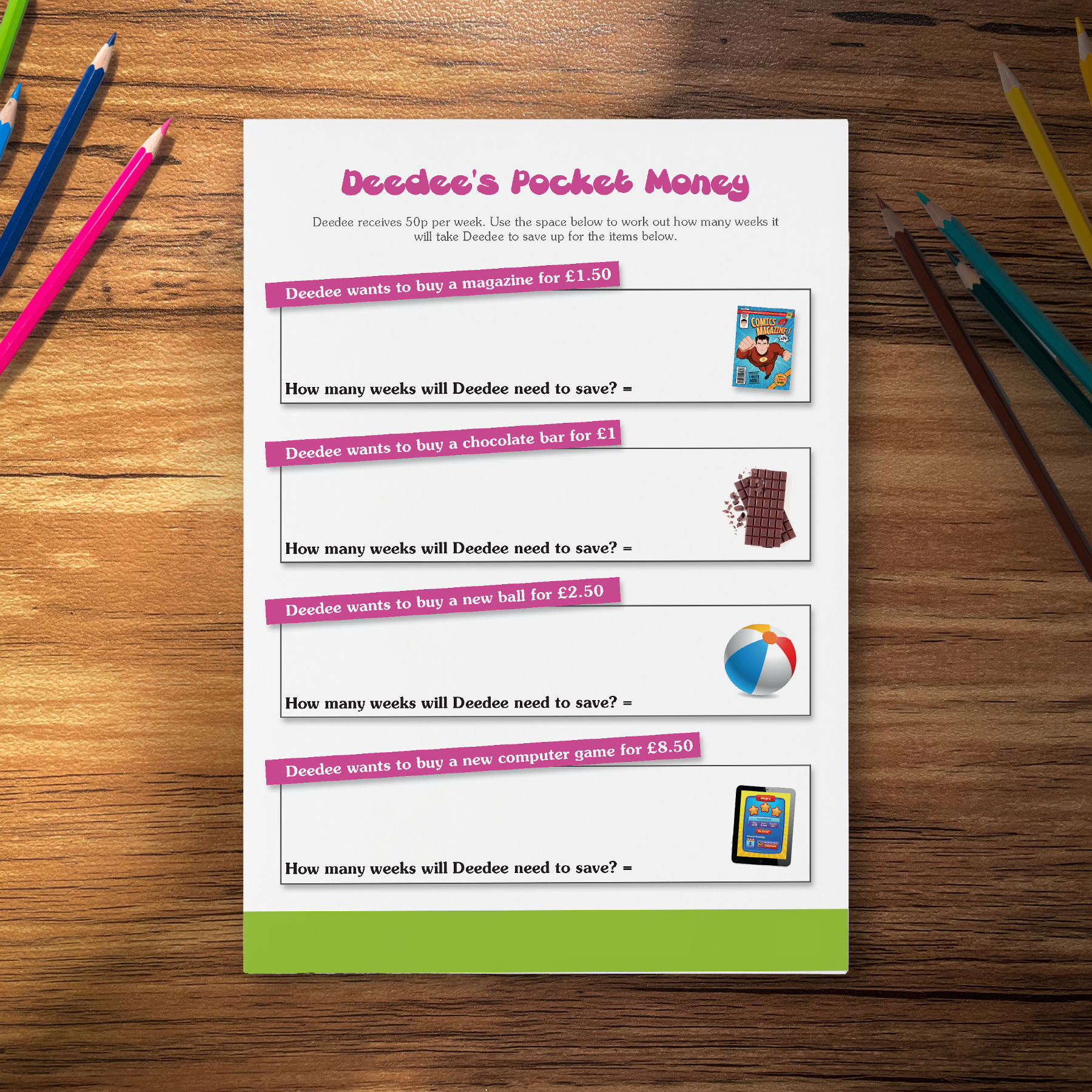 Deedee’s Pocket Money