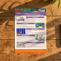 Activity Card - Purple Is Poorly - EYFS Health, Illness & Emotional Wellbeing