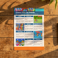 Activity Card - Rainbow Visits the Seaside - EYFS Seaside, Safety & Environmental Care (PDF)