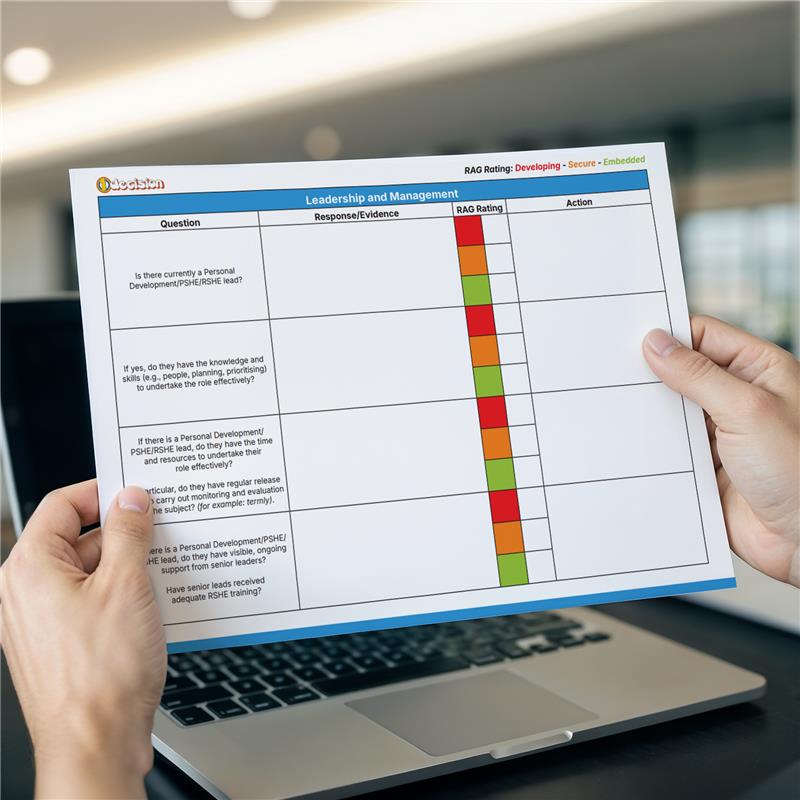 RSHE audit 2026 checklist for UK schools showing compliance review framework and Ofsted preparation tools